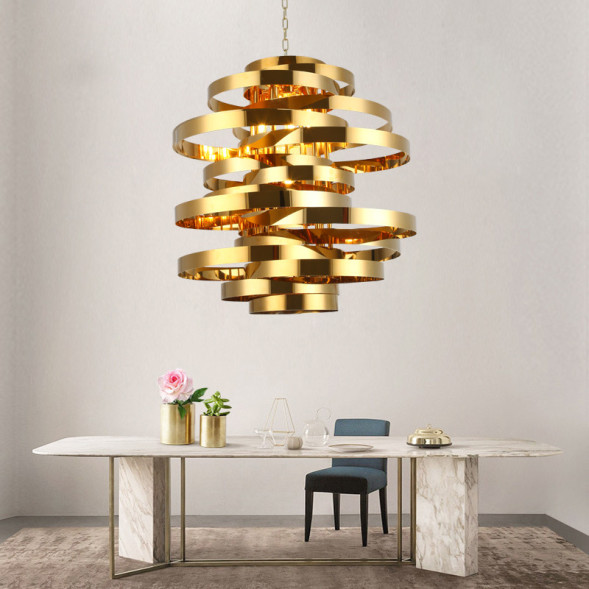 Люстра Golden Tornado Chandelier 8 Ламп - Ø 75 См × 70 См