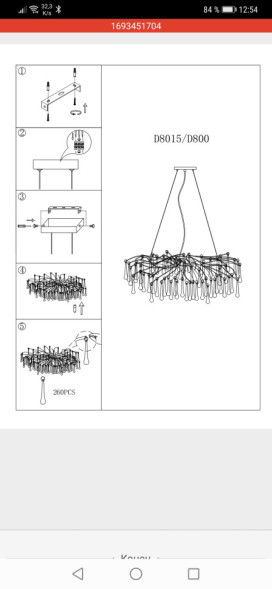 Люстра BIJOUT D