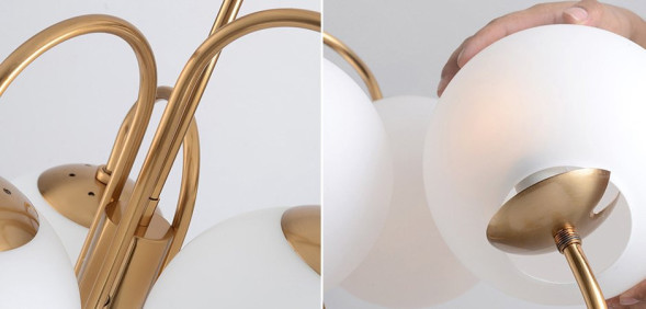 Люстра Gooseneck Pelle Chandelier