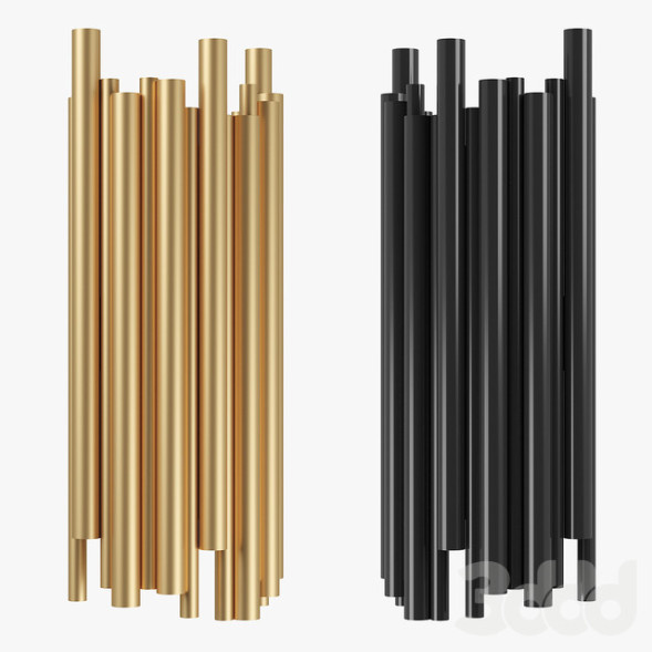 Бра С Плафоном Из Металлических Трубочек Heimo Wall