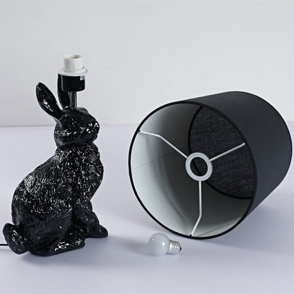 Настольная лампа Delight Collection Rabbit black