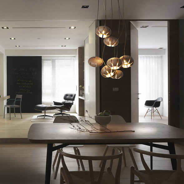 Дизайнерская Люстра Capsules D55 Light Wood