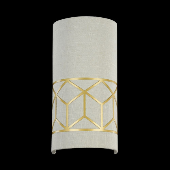 Бра С Плафоном Из Натурального Льна И Металлическим Орнаментом Ernesto Wall