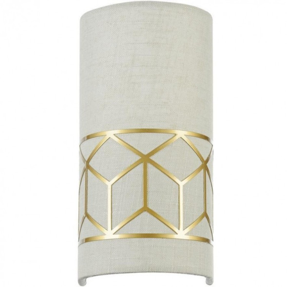 Бра С Плафоном Из Натурального Льна И Металлическим Орнаментом Ernesto Wall