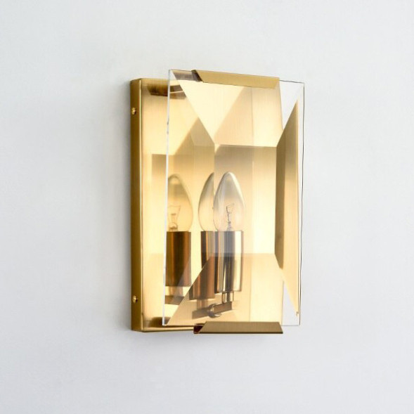 Настенный светильник Delight Collection Harlow Crystal 1A gold