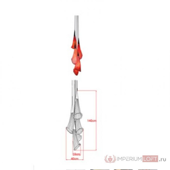 Люстра Aqua Creations Lighting Chilli Chandelier 5S Белый