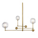 Люстра Delight Collection Globe Mobile 3 brass