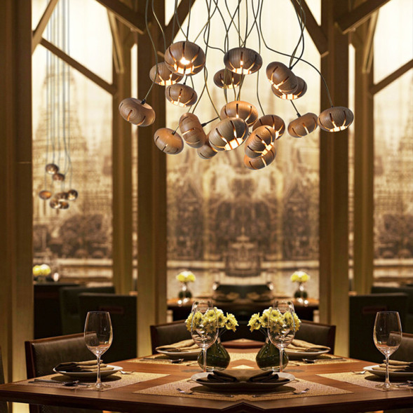 Дизайнерская Люстра Capsules L110 Dark Wood