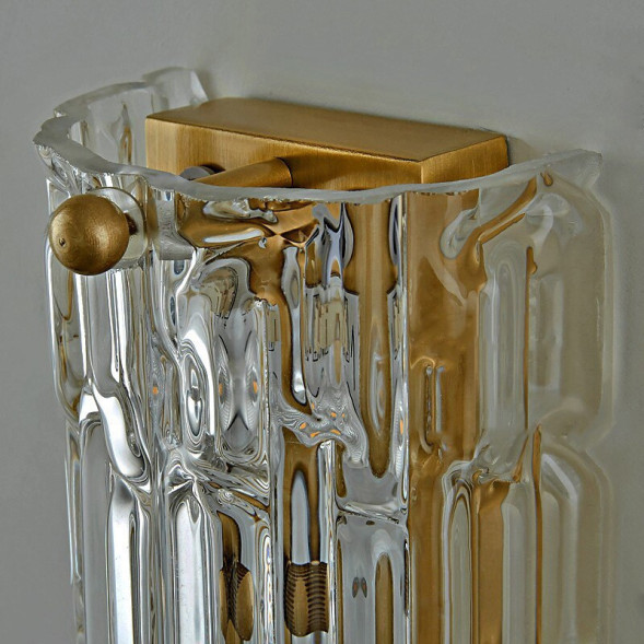 Настенный светильник Delight Collection 88067W/L gold/clear