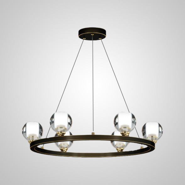 Подвесная Люстра Iliana Ch D60 Brass Black