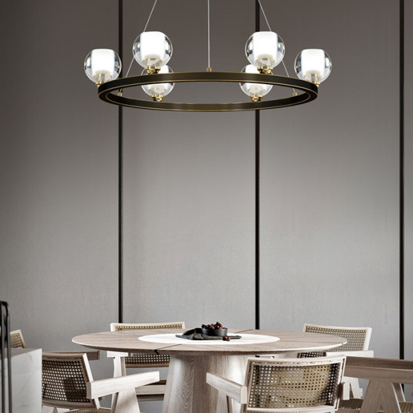 Подвесная Люстра Iliana Ch D60 Brass Black