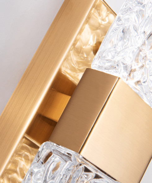 Настенный светильник Delight Collection 88068W gold/clear