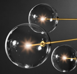 Люстра Delight Collection Globe Mobile 8 brass