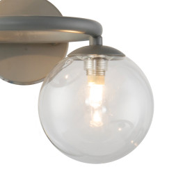 Настенный светильник Delight Collection Wendt 2 grey/clear