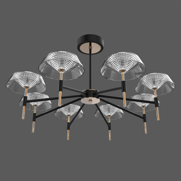 Люстра Delight Collection MD21001018-8A black/gold