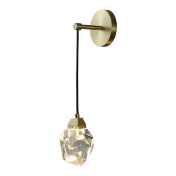 Настенный светильник Delight Collection 9701W brass/clear