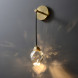 Настенный светильник Delight Collection 9701W brass/clear