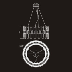 Люстра Delight Collection P68073-14 silver