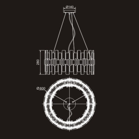 Люстра Delight Collection P68073-14 silver