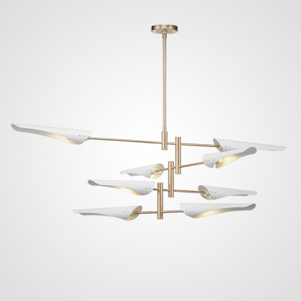 Люстра Cross Cable No 407 D165 8 Lights White