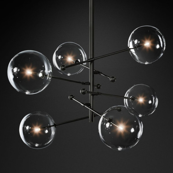 Подвесной Светильник Imperiumloft Globe Mobile 6 Black Kg0835P-6 Black