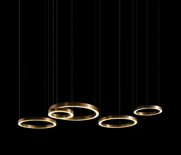 Светильник Light Ring Horizontal Copper Gold