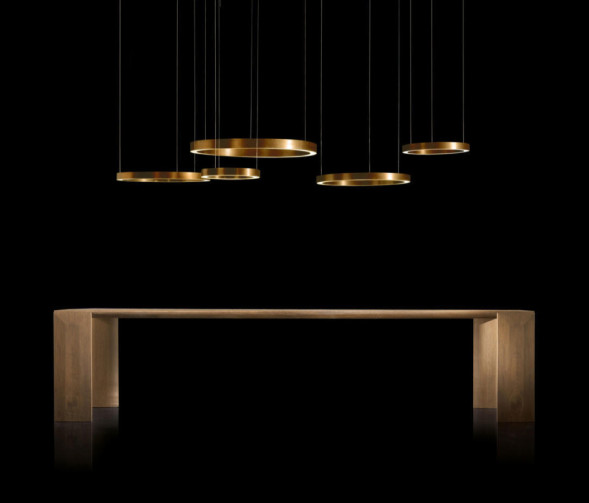 Светильник Light Ring Horizontal Copper Gold