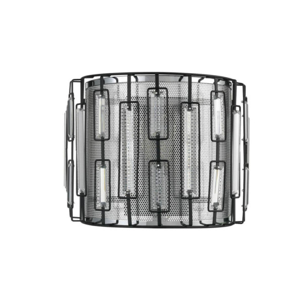 Бра В Стиле Модерн С Фигурным Металлическим Плафоном И Сеточкой Karola Wall