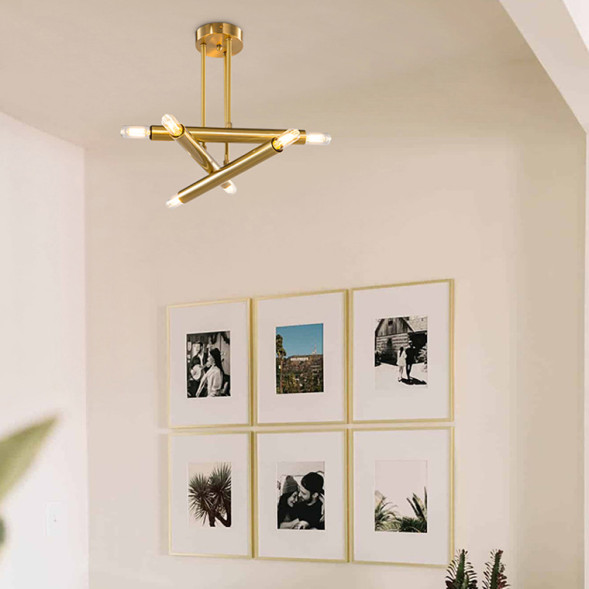 Дизайнерская Люстра Spike 8 Ламп. Размер &amp;Amp;Quot;L&amp;Amp;Quot;