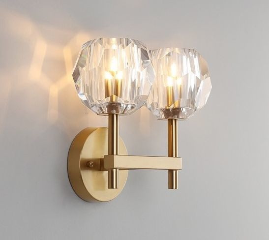 Бра boule de cristal double