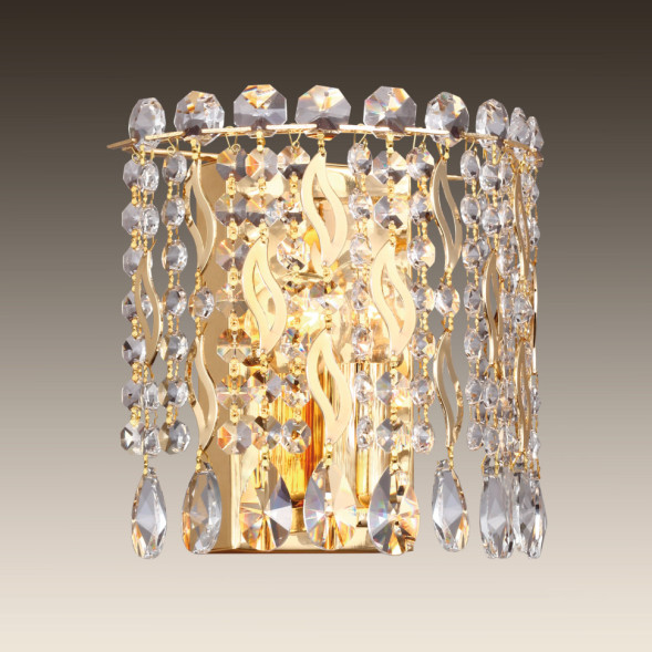 Бра В Стиле Постмодерн С Подвесками В Виде Стеклянных Кристаллов Kornel Wall
