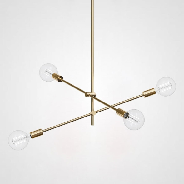 Люстра Lf Studio Cliff Pendant 4 Bronze