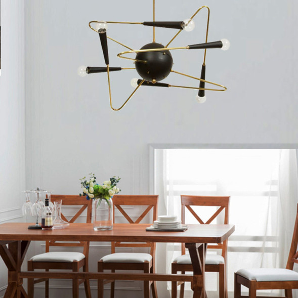 Дизайнерская Люстра Starfall 10 Ламп (Золото)