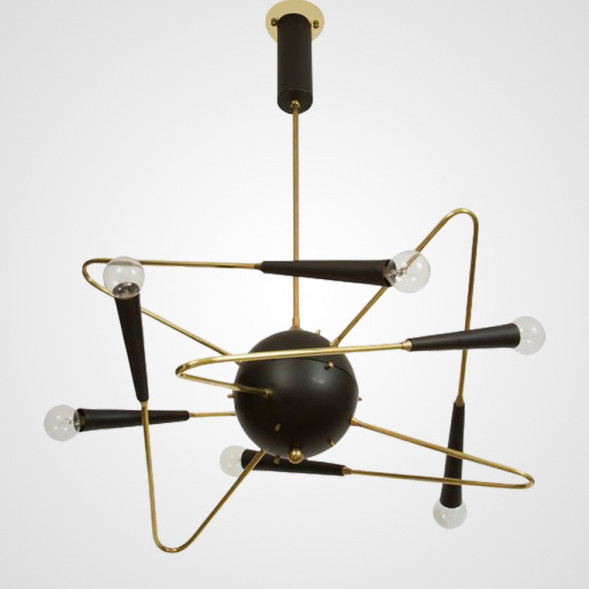 Дизайнерская Люстра Starfall 10 Ламп (Золото)