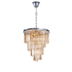 Люстра Delight Collection Helix chrome/amber
