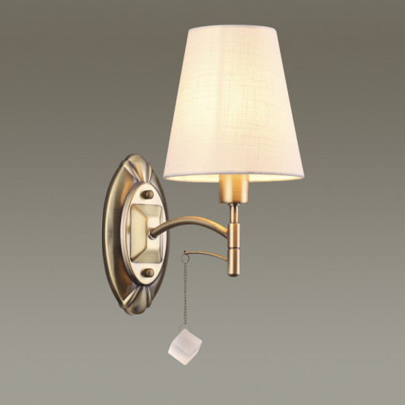 Бра С Текстильным Плафоном И Декоративной Подвеской В Виде Куба Gvenet Wall