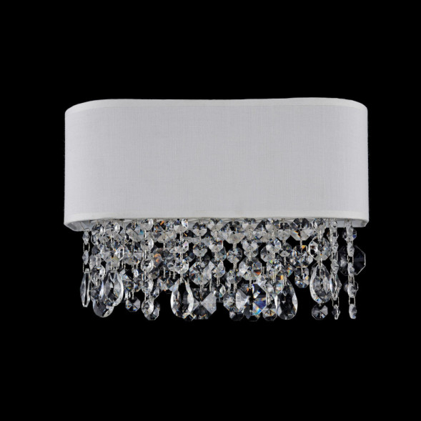 Бра С Текстильным Плафоном И Кристальными Подвесками Bler Wall