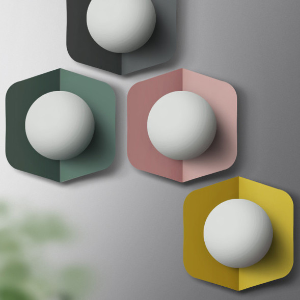 Бра Macaroon Серый