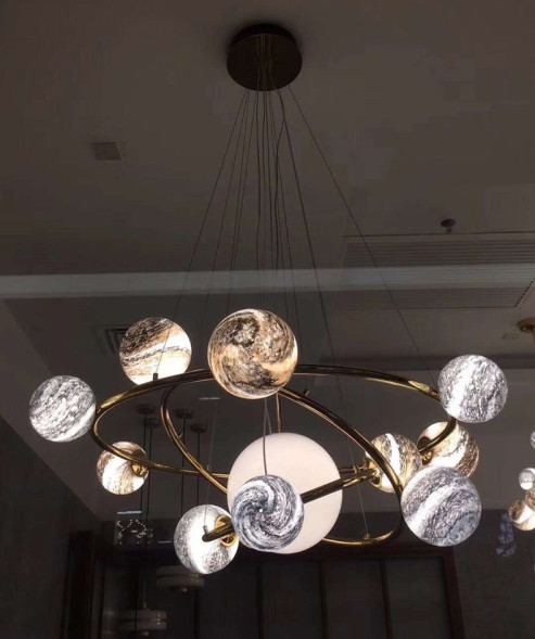 Люстра Delight Collection Planet 13A brass