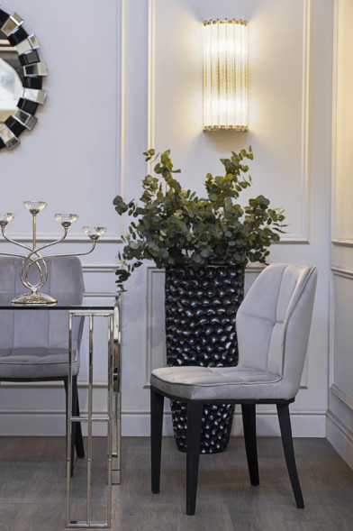 Бра из прозрачного стекла (латунь)