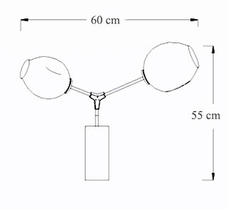 Бра Сrumpled Glas Wall Lamp